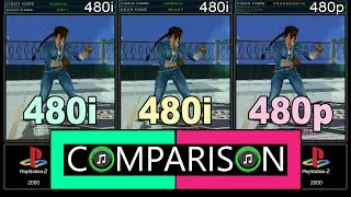 [Interlaced vs Progressive] Tekken 5 (PlayStation 2 vs PlayStation 2)  Graphics comparison