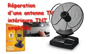 Réparation d'une antenne TV intérieure TNT amplifiée