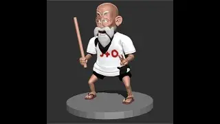 Zbrush - Full Human Old Man - 3d Modeling