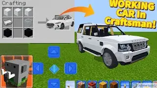 How To Build A WORKING CAR In Craftsman: Building Craft! (EASY!)