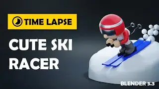 Blender Modeling Timelapse - Skier