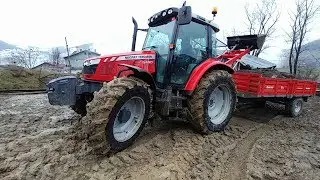 Massey Ferguson 5440 With A Today's # 4 | # Muddy Jobs