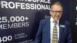 RAeS President David Chinn at the Farnborough Air Show 2024