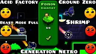 Geometry Dash 2.11 (Android) Poison Gauntlet - All Levels - The Lost Gauntlets (3/15)