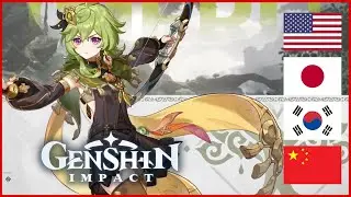 4 Languages of Collei Voice Lines in Trailer 3.0  | Genshin Impact