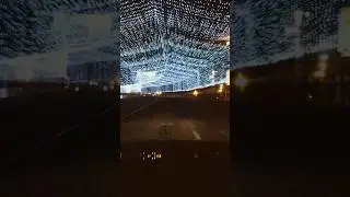 Yerevan Night, Barekamutyun, NewYear 2014, Kasyan st - Baghramyan ave Lights
