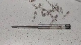 Buscapolos casero, DIY test screwdriver.