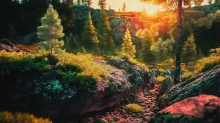Escape to Nature Relax and Unwind with Spring Birds and Waterfall Sounds