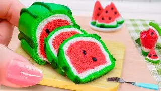 🍉 How To Make Miniature Watermelon Bread for Breakfast 🥪Mini Yummy Make Easy Watermelon Toast Recipe