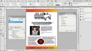 Adobe CS6 Design Web Workflow 2012 Designing a Layout with InDesign 07  Linking Page Items, Collecti