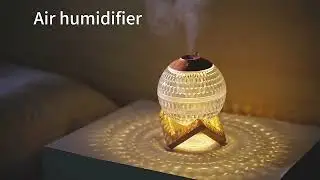 Night light with air humidification function