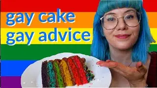 baking rainbow cake and answering gay questions