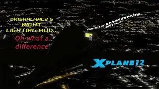 X-Plane 12: DrishalMac Night Lighting Mod | Diamond DA20 featuring the Dynon Skyview Touch Avionics