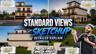 SketchUp Standard Views Complete Guide | Control Your Camera Like a Pro 