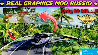 Real Graphics Mod On Bus Indonesia Game👌|V4.3 New Graphics Mod In Bussid Game 🎮