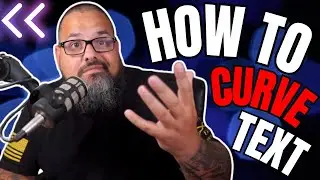 How to CURVE TEXT in Canva