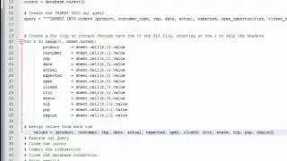 Import data from Excel into MySQL using Python