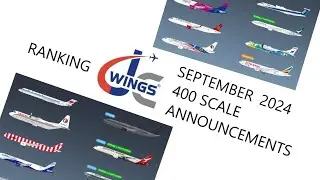 Ranking JC Wings 400 Scale September 2024 Announcements