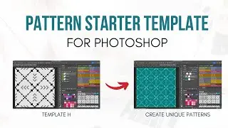 Easily Create Pattern with this Pattern Starter Template H for Photoshop