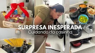 UMA SURPRESA 😮 ♥️/ MUDAMOS O BANHEIRO/ VIDA DE DONA DE CASA E ORGANIZAÇÃO.
