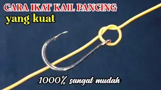 how to tie a strong fishing hook 1000% very easy