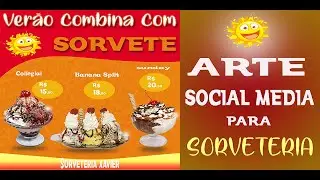 COMO CRIAR ARTE SOCIAL MEDIA PARA SORVETERIA