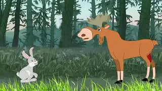 ЛОСЬ - СТАЛЬНОЕ ЯЙЦО. Мультик-анекдот. The Steel Balls Elk.