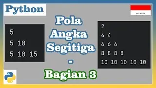 Program Python Membuat Pola Segitiga Angka - Bagian 3