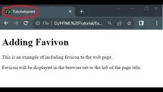HTML Favicon & HTML Title Tag Explained | Website Icon and Page Title in HTML