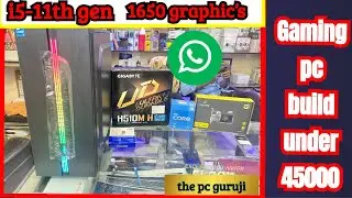 Gaming pc build under 50000 I pc build under 50k I the pc Guruji I best gaming pc build I9616369181