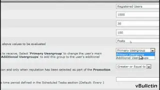 vBulletin - Usergroup Promotion