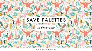 how to save color palettes in Procreate (in 4 minutes)