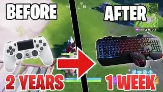 1 week (controller to kbm)progression| ps4 kbm | fortnite battle royal | HyperTen |