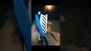 Incredible 3D Printed Knife with Functional Sliding Mechanism 🔪  #3DPrinting