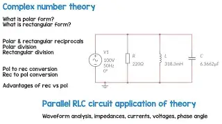 Guide to COMPLEX NUMBERS and Parallel RLC Calculations 1080HD