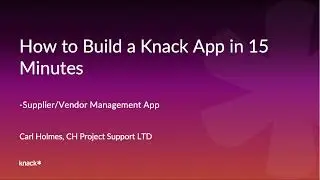Watch This Video To Learn How To Build A No Code Knack Web App In 15 Minutes Or Less!