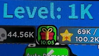 Reaching Level 1,000 On Every Second You Get +1 Damage Roblox