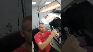Hyundai polisad ремонт потянутой вмятины на крышке багажника без покраски.