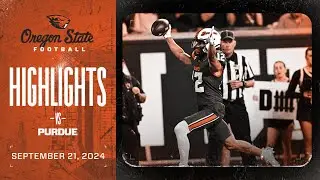 Oregon State Football Highlights: 9/21/24 vs. Purdue