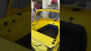 Носовой тент №3 на лодку S MAX 370Fi желтый