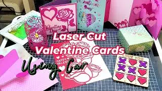 Laser Cut greeting cards from thick CARDSTOCK using xTool M1 laser engraver and cutter