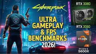 Cyberpunk 2077 | Nvidia RTX 3080 | Ryzen 5 5600X | PC Game Gameplay Benchmarks