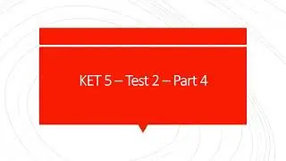 Listening Practice - A2 CEFR - Cambridge KET 5 Test 2 Part 4