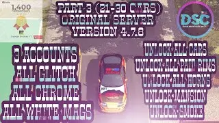 #56 (3) PART 3- UNLOCK ALL (21-30cars) GLITCH(w/mansion) [Car Parking Multiplayer V4.7.8] #SOLIDkaDS