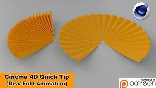 Disc Fold Animation (Cinema 4D Tutorial)