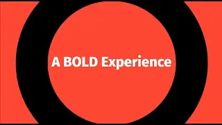 A BOLD Experience
