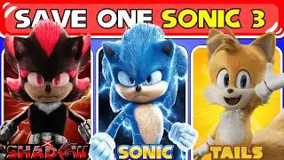 SAVE ONE... SONIC 3 THE HEDGEHOG 🦔🔵⚡️ | Sonic 3 Would You Rather