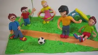 how to make football team from polymer clay