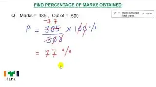 CALCULATE  ITI MARKS TO PERCANTAGE