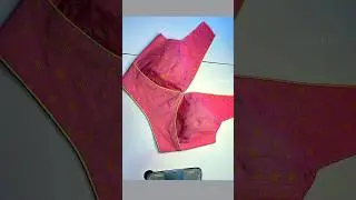 Princess cut belt blouse V neck cutting and stitching#blousedesign #shorts #shortsvideo #short #baju